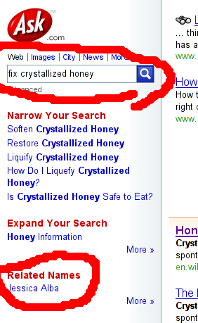 Image of search "related names"